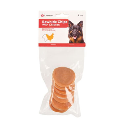 Flamingo Rawhide Chips Tavuklu Cips Köpek Ödülü 8 Adet