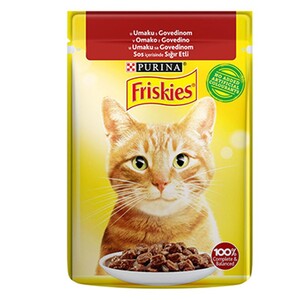 Friskies Sığır Etli Sos İçerisinde Yaş Kedi Maması 85 Gr