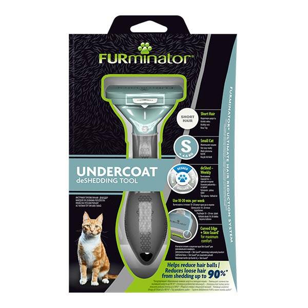 Furminator Kısa Tüylü Kediler İçin Tarak Small