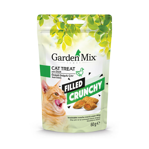 Garden Mix Ördekli İçi Dolgulu Kedi Ödül Maması 60gr