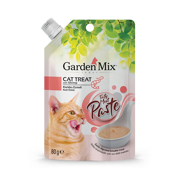 Garden Mix Tavuklu ve Karidesli Ezme Kedi Ödül Maması 80gr