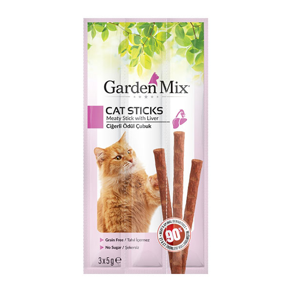 Gardenmix Ciğerli Kedi Ödül Çubuğu 50'Li 3x5 Gram