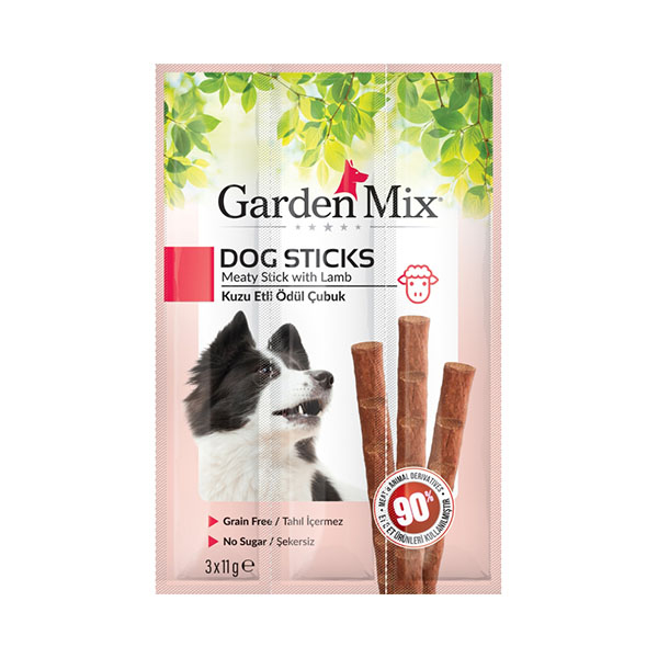 GARDENMİX KUZU ETLİ KÖPEK STİCK ÖDÜL 3*11g 20‘Lİ