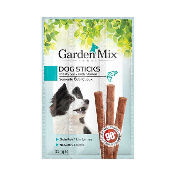 GARDENMİX SOMONLU KÖPEK STİCK ÖDÜL 3*11g 20‘Lİ