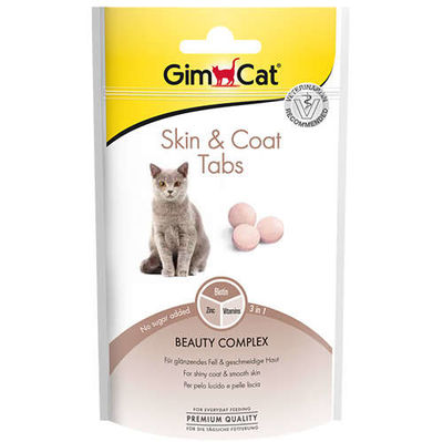 Gimcat Deri ve Tüy Sağlığı Kedi Ödül Tableti 40 Gr