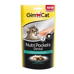 GimCat Nutripockets Kedi Ödülü Dental 60Gr - Thumbnail