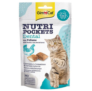 GimCat Nutripockets Kedi Ödülü Dental 60Gr - Thumbnail