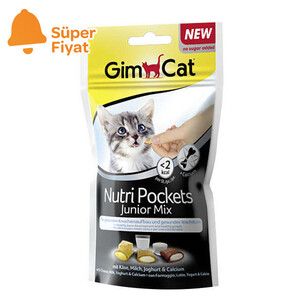 GimCat Nutripockets Junior Mix Kedi Ödülü 60 GR - Thumbnail