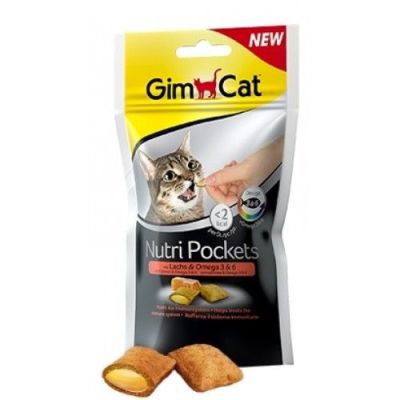 Gimcat Nutripockets Kedi Ödülü Somon Omega 3&6 60Gr