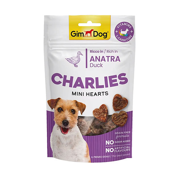 Gimdog Charlies Mini Hearts Ördekli Köpek Ödülü 70Gr