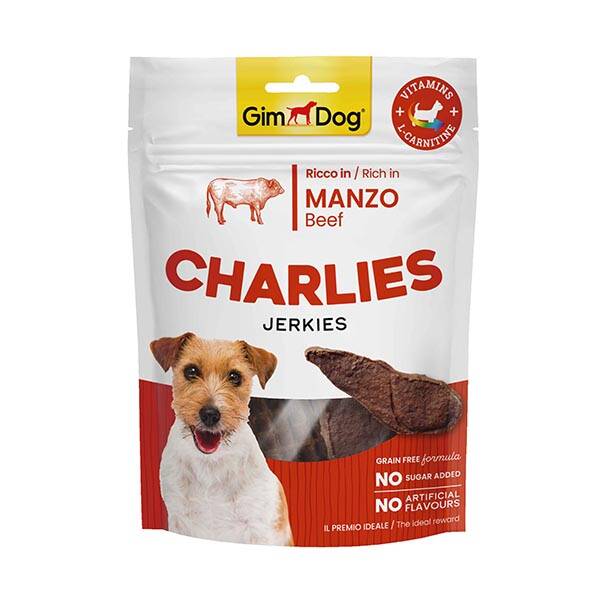 GimDog Charlies Sığır Etli Tahılsız ve Şekersiz Köpek Ödül Maması 70gr