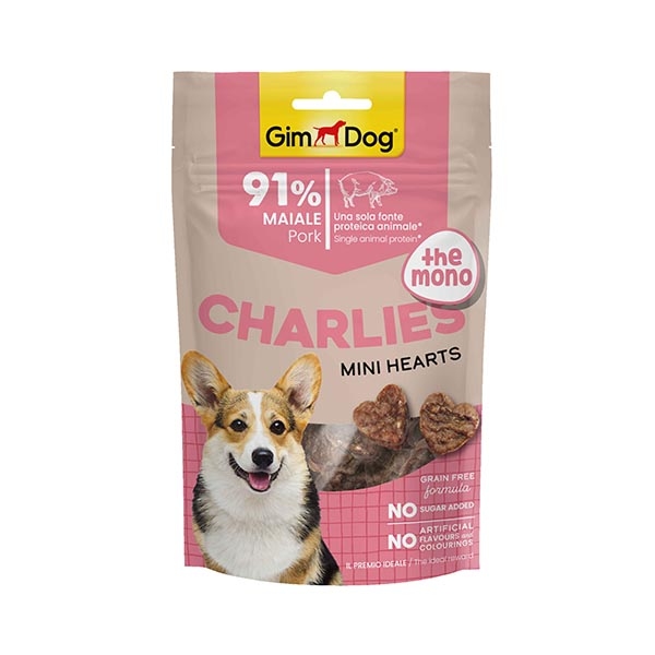 GimDog Charlies The Mono Domuz Etli Tahılsız ve Şekersiz Köpek Ödül Maması 70gr