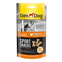 Gimdog - Gimdog Sportsnacks Tavuk L Carnitinli Şekersiz Tahılsız Köpek Ödül Tableti 60 GR