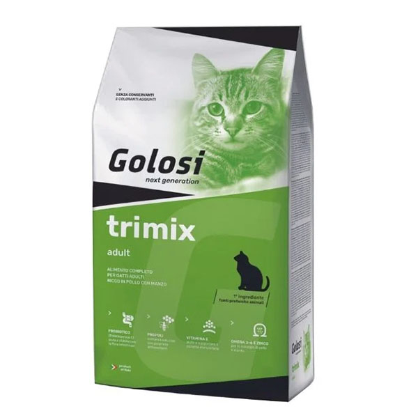 Golosi Tri Mix Tavuklu ve Biftekli Kedi Maması 7.5 KG