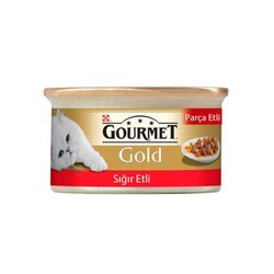 Gourmet Gold Parça Sığır Etli Kedi Konserve 85 GR * 24 ADET - Thumbnail