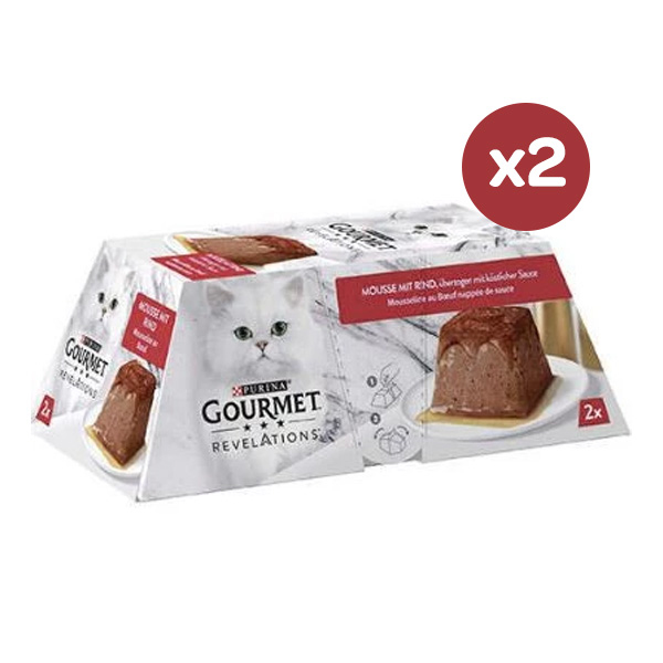 Gourmet Revelations Sığırlı Kedi Konservesi 2x57gr