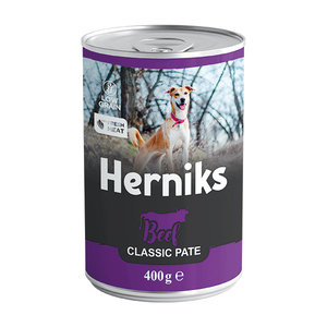 Herniks Biftekli Ezme Yetişkin Köpek Konservesi 400gr