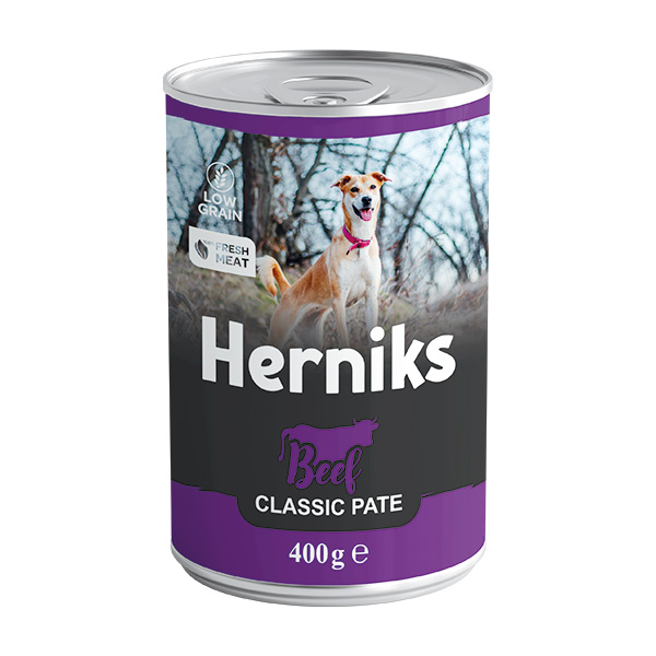 Herniks Biftekli Ezme Yetişkin Köpek Konservesi 400 gr