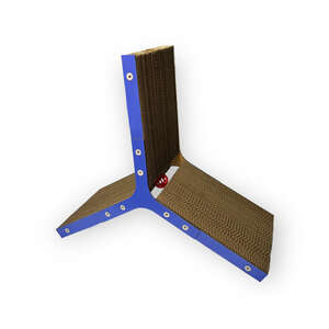 Herniks - Herniks Doğal Kedi Otlu Ve Zilli Toplu Kedi Tırmalama Kartonu 48 Cm - HR2034