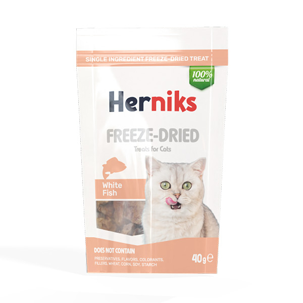 Herniks Freeze Dried Alabalıklı Kedi Ödül Maması 40 gr