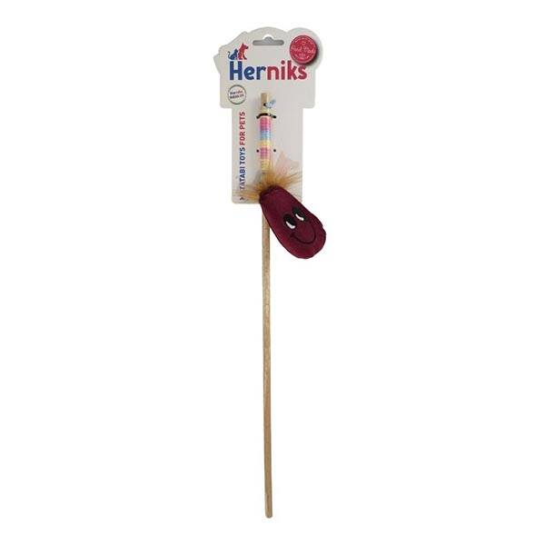 Herniks Matatabili Ahşap Saplı Kedi Oltası Eggy 45cm - Bordo