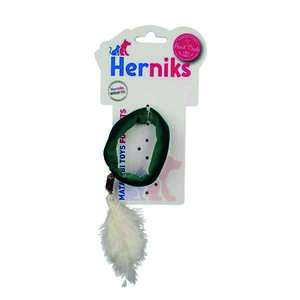 Herniks - Herniks Matatabili Peluş Kedi Oyuncağı Toky 12 Cm - Yeşil
