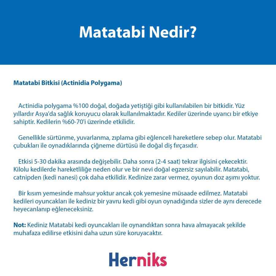 Herniks Matatabili Sesli Çıngıraklı Kedi Oyuncağı MR. Matatabi