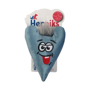 Herniks - Herniks Matatabili Sesli Tüylü Kumaş Kedi Oyuncağı - Love 15cm Turkuaz