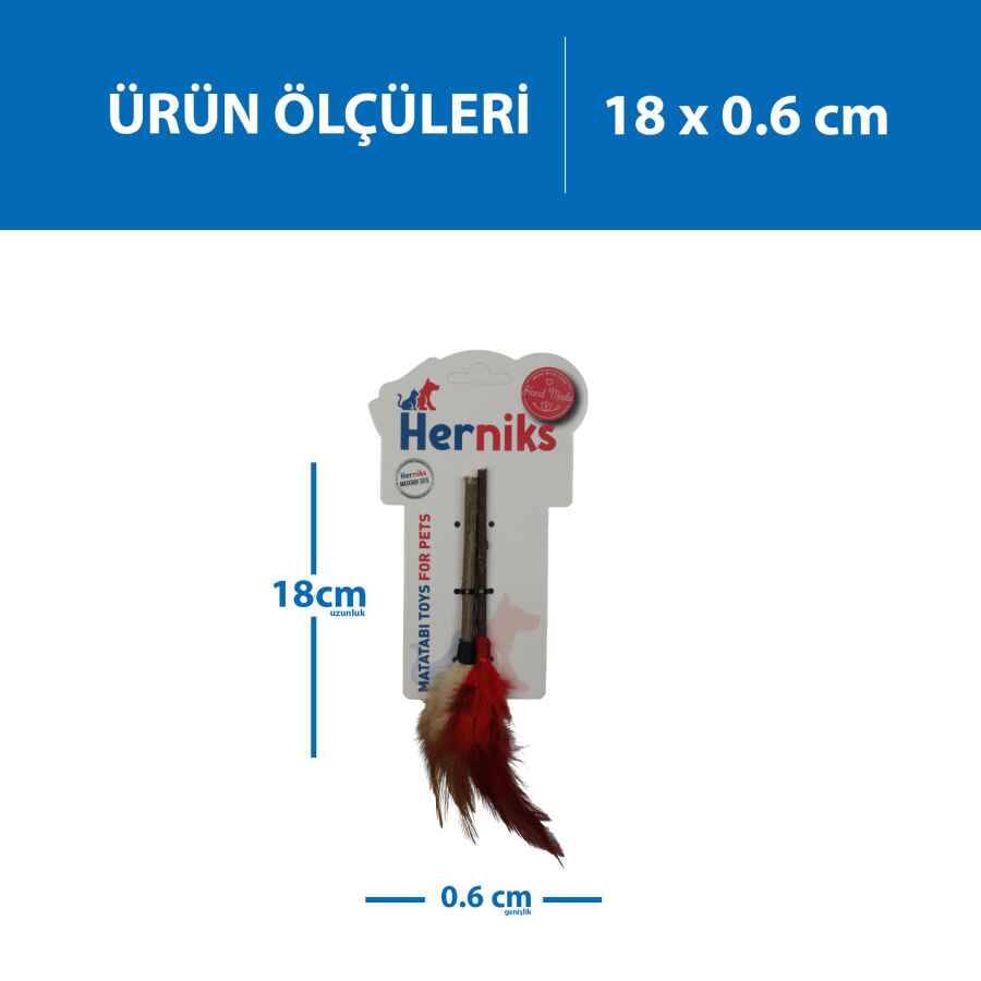 Herniks Matatabili Tüylü Yenilebilir İkili Çiğneme Çubuğu Tüy