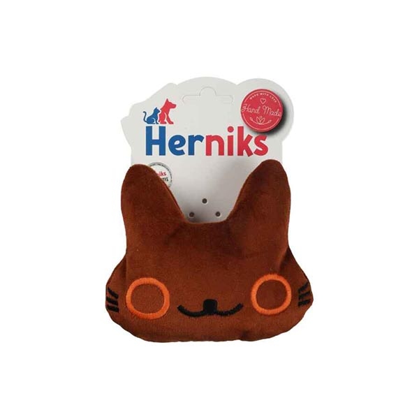 Herniks Sesli Kumaş Peluş Köpek Oyuncağı - Kitty 13cm Kahverengi