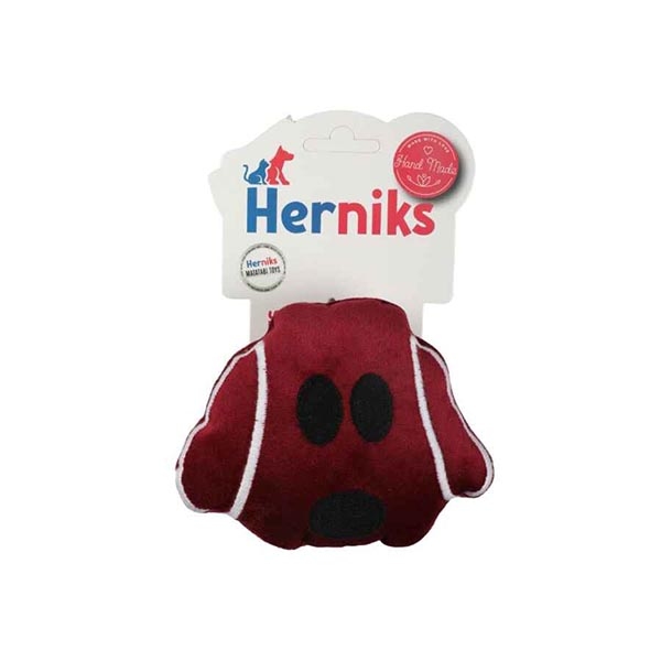 Herniks Sesli Kumaş Peluş Köpek Oyuncağı - Snoop 14cm Bordo