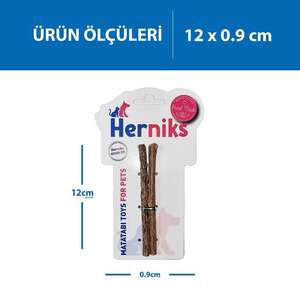 Herniks Yenilebilir Matatabi Çubuğu Medium 2'li - Thumbnail