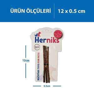 Herniks Yenilebilir Matatabi Çubuğu Small 3′lü - Thumbnail