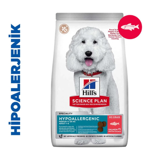 Hill′s SCIENCE PLAN Hypoallergenic Somonlu Orta Irk Yetişkin Köpek Maması 2,5kg - Thumbnail