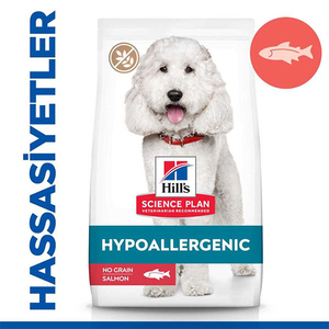 Hill′s SCIENCE PLAN Hypoallergenic Somonlu Orta Irk Yetişkin Köpek Maması 2,5kg - Thumbnail