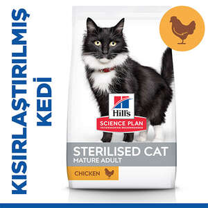Hill's SCIENCE PLAN +7 Tavuklu Kısırlaştırılmış Yaşlı Kedi Maması 1,5kg