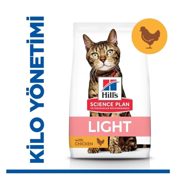 Hill's SCIENCE PLAN Light Tavuklu Yetişkin Kedi Maması 1,5kg - 1