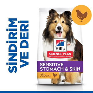 Hill's SCIENCE PLAN Sensitive Skin Tavuklu Orta ve Büyük Irk Yetişkin Köpek Maması 14kg - Thumbnail