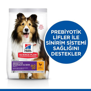 Hill's SCIENCE PLAN Sensitive Skin Tavuklu Orta ve Büyük Irk Yetişkin Köpek Maması 14kg - Thumbnail