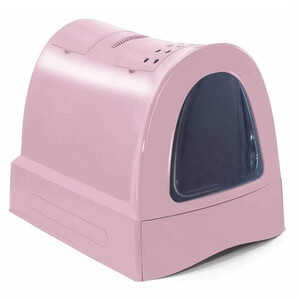 Imac Zuma Kapalı Kedi Tuvaleti Pembe