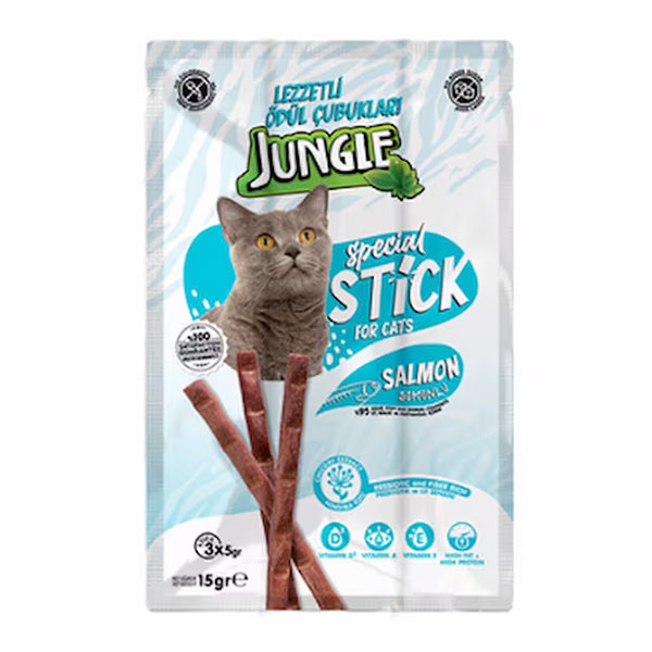 Jungle Kedi Stick Ödül Somonlu 3*5 Gr