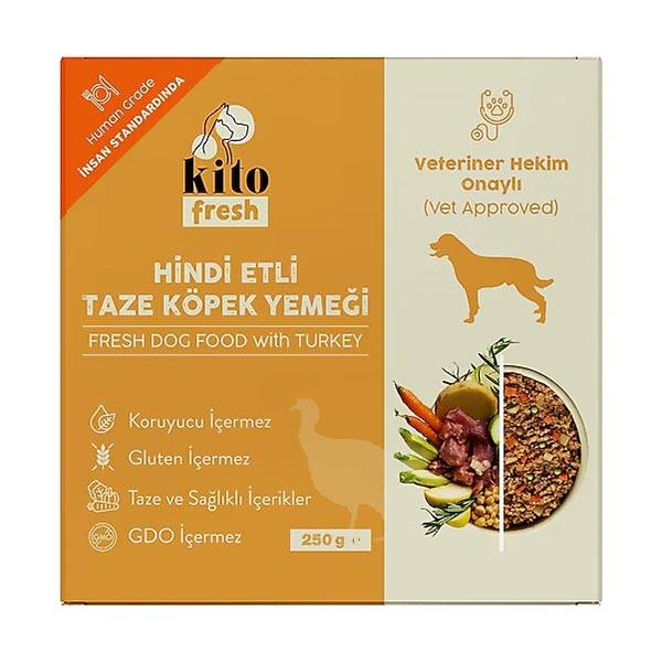 Kito Fresh Hindili Köpek Yemeği 250 gr