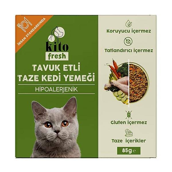 Kito Fresh Tavuklu Kedi Yemeği 85 gr