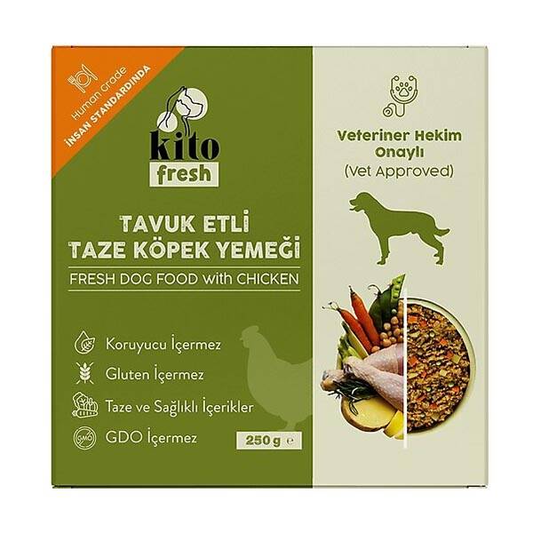 Kito Fresh Tavuklu Köpek Yemeği 250 gr