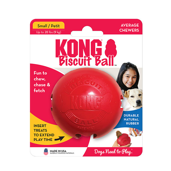 KONG Biscuit Ball Top Şeklinde Köpek Oyuncağı S