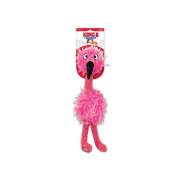 KONG Comfort Jumbo Bird Flamingo Şeklinde Peluş Köpek Oyuncağı XL