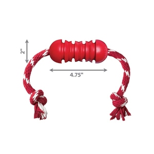 KONG Dental Diş Temizliği Sağlayan İp Sallantılı Köpek Oyuncağı M - Thumbnail