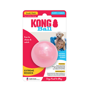 KONG Puppy Ball Delikli Top Şeklinde Çok Amaçlı Yavru Köpek Oyuncağı M/L - Thumbnail