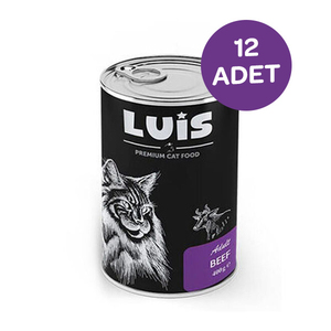 Luis Parça Dana Etli Soslu Kedi Konservesi 400 GR x 12 Adet - Thumbnail