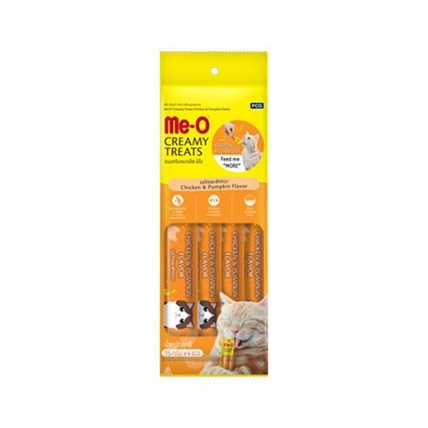 Me-O CreamyTreats Tavuklu Bal Kabaklı Jel Mama 15gr x 4 adet